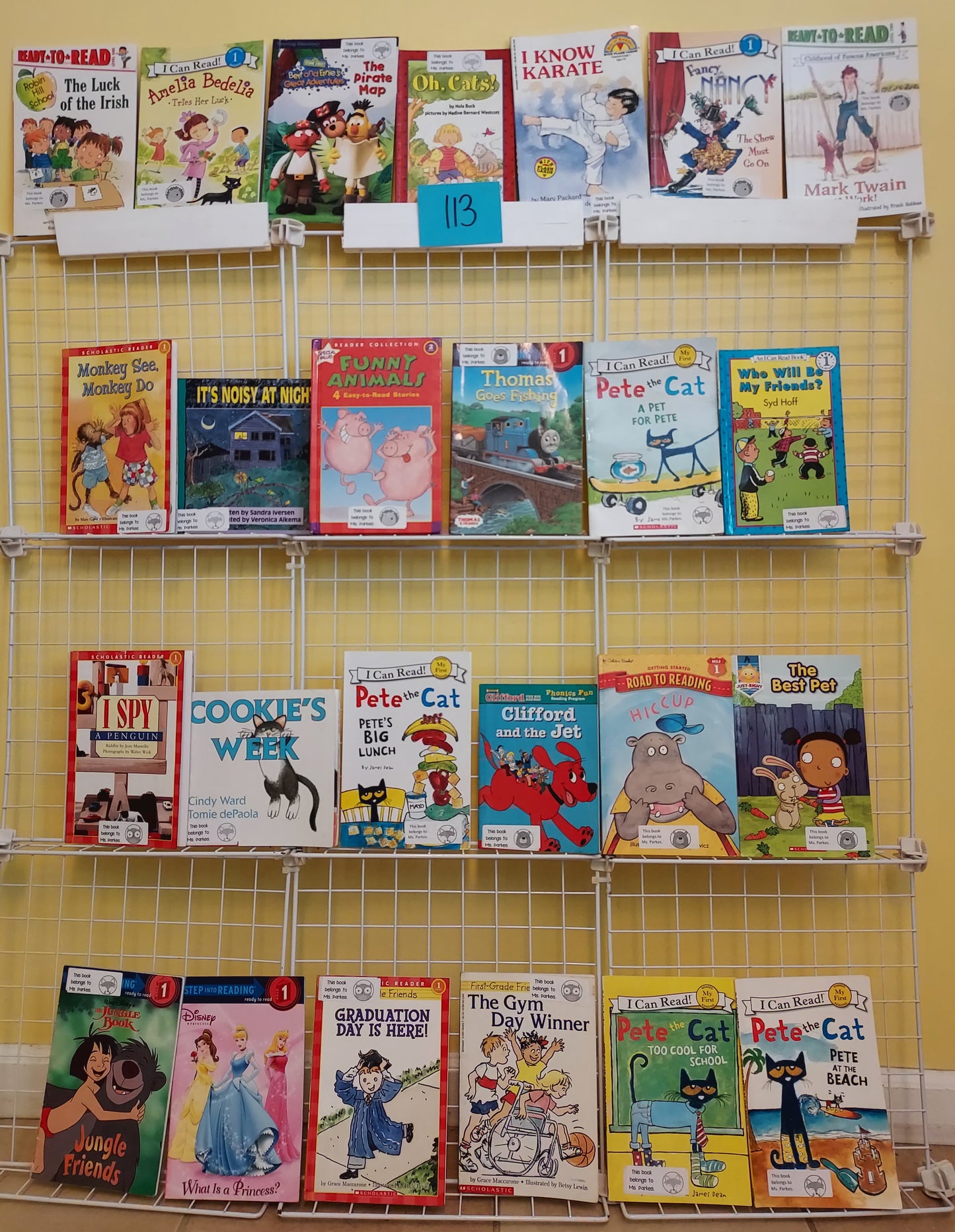 25 beginning readers for Kindergarten-2nd grade (used, set #r113)