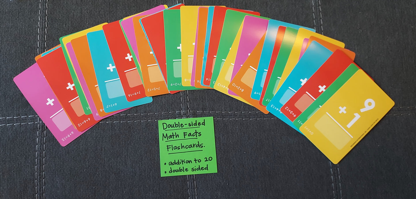 17 Ready-To-Go Math Facts Games (ideal for grades 1-2, lightly used, super fun!)