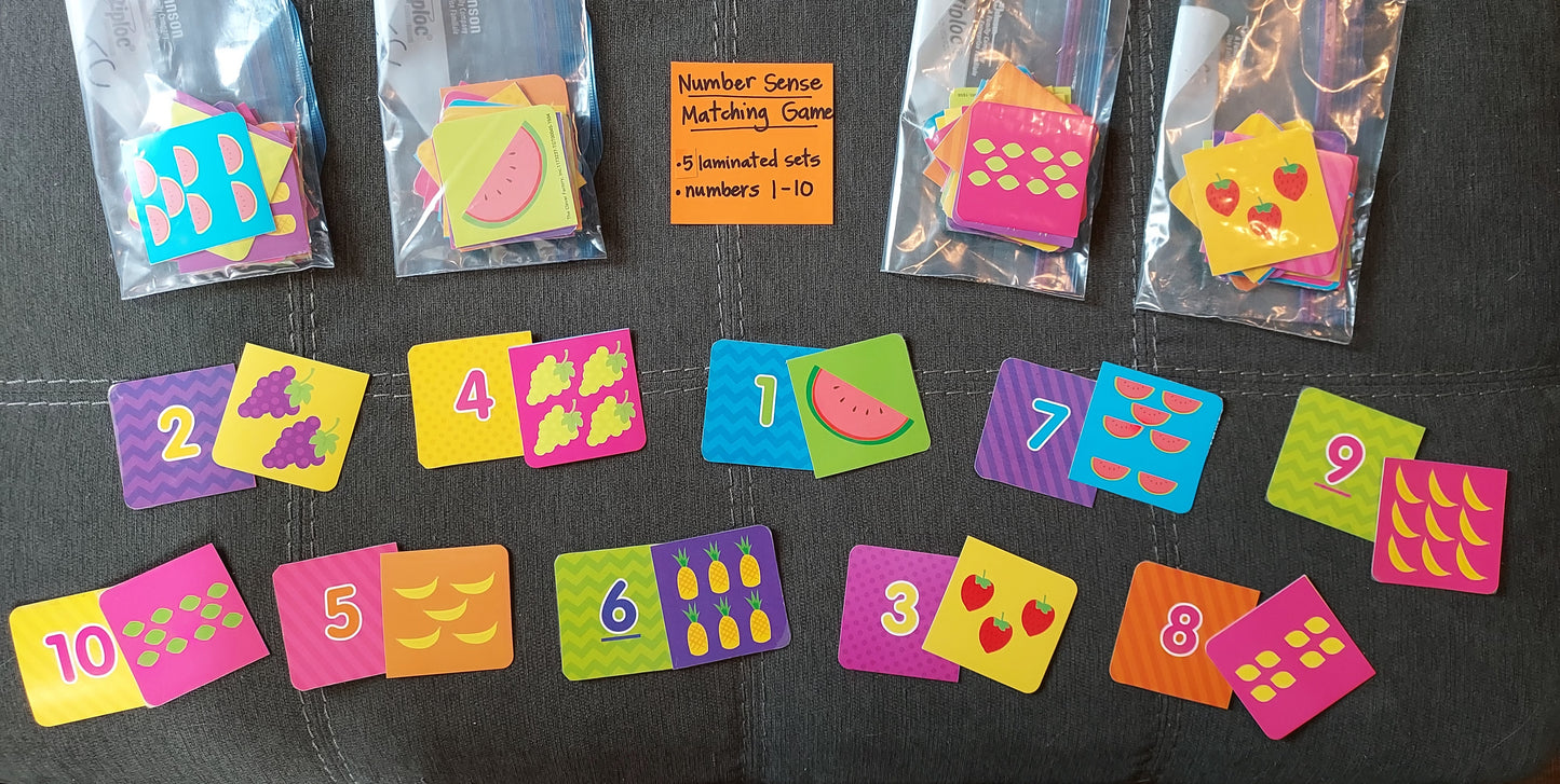 16 Ready-To-Go Counting & Number Sense Games  (ideal for K-1, lightly used, super fun!)