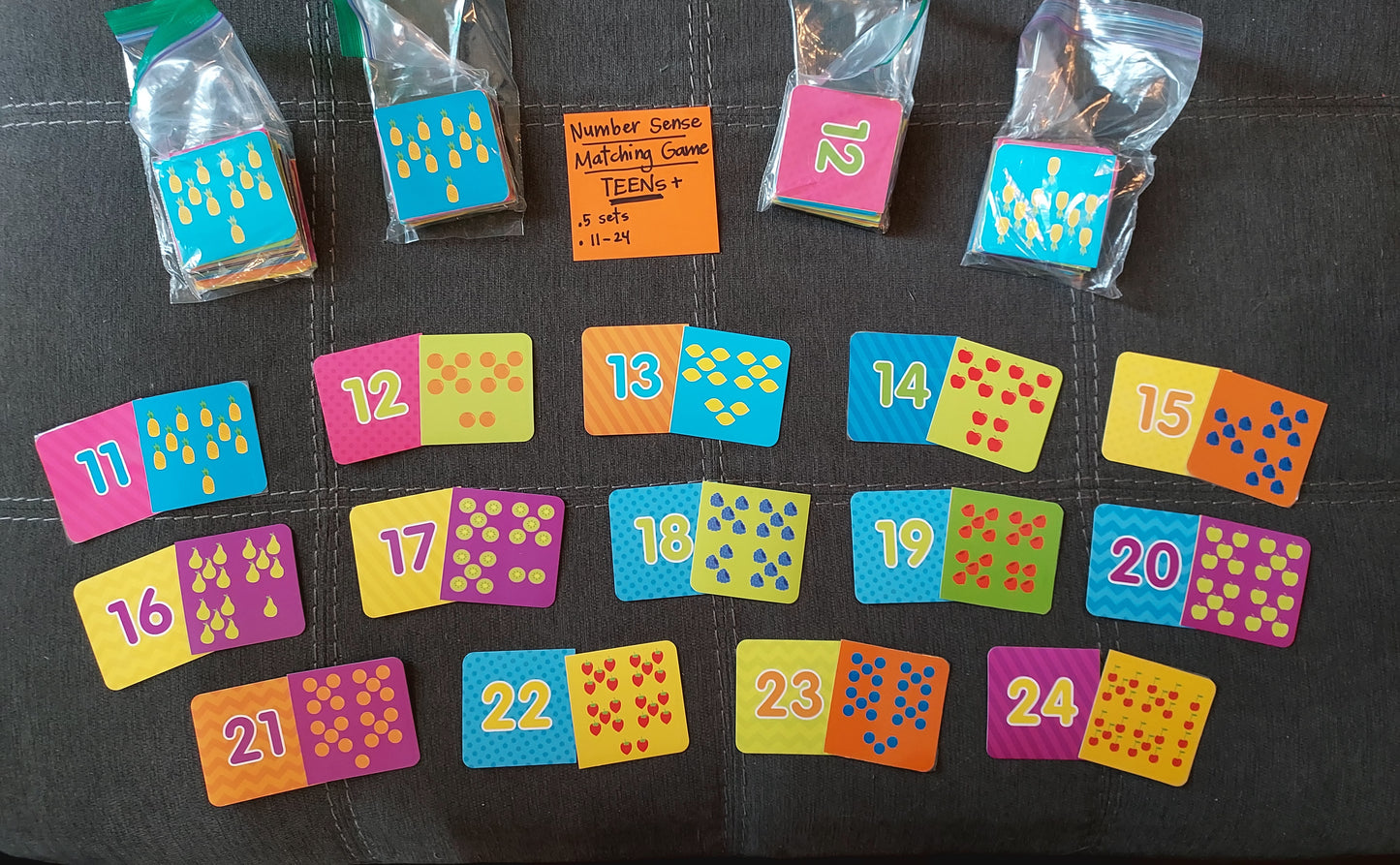 16 Ready-To-Go Counting & Number Sense Games  (ideal for K-1, lightly used, super fun!)