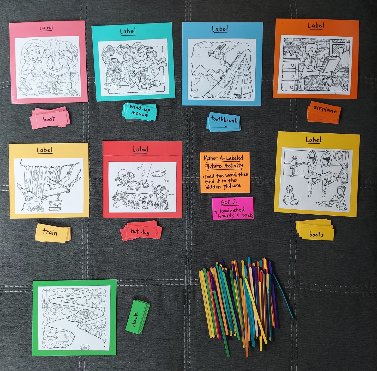 Ready-to-Go Games for Practicing Reading Words (set #t-39)