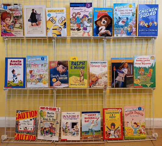 20 children's chapter books & readers for Grades 2-4 (7 new & 13 used, set #c29)