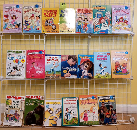 20 children's chapter books & readers for Grades 2-4. (13 new & 7 used, set #c33)