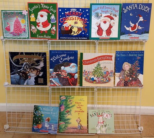 12 CHRISTMAS picture books for Kindergarten - 2nd grade (2 new & 10 used, set #p24)