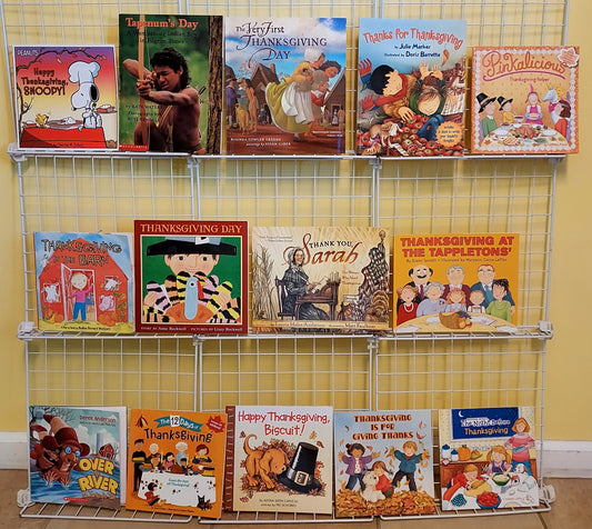 14 THANKSGIVING picture books for Kindergarten - 2nd grade (9 new & 5 used, set #p37)