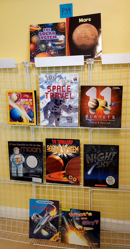 10 SPACE picture books for Grades 3-5 (used, set #p39)