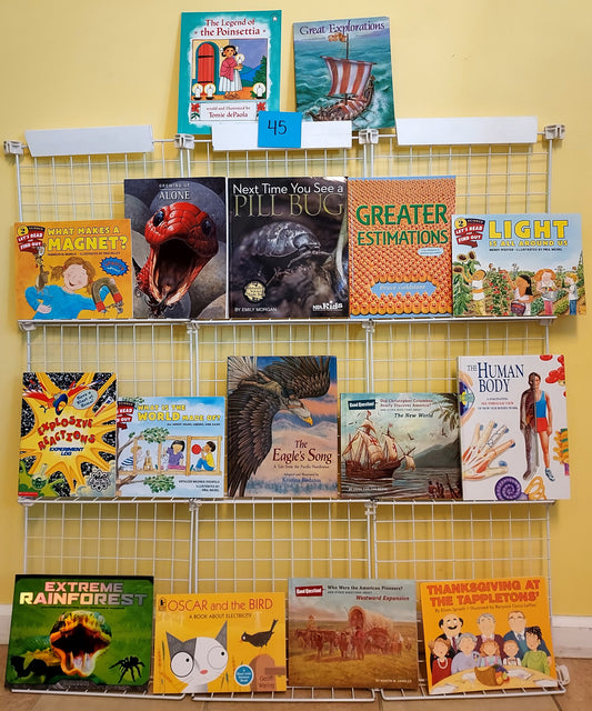 16 children's picture books for Grades 2-5 (9 new & 7 used, set #p45)