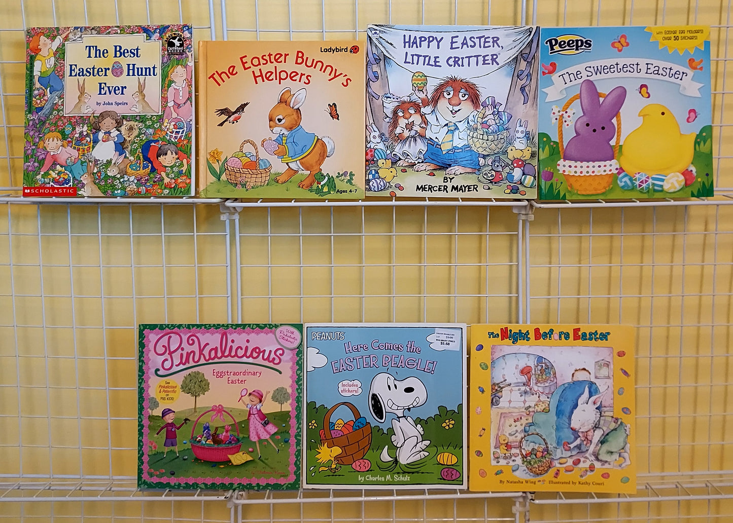 7 EASTER children's books for Kindergarten - 2nd grade (used, set #p65)