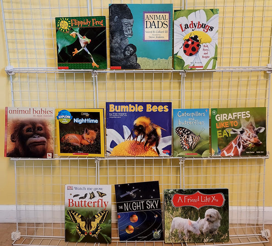 11 children's books ABOUT ANIMALS for Kindergarten - 2nd grade  (used, set #p68)