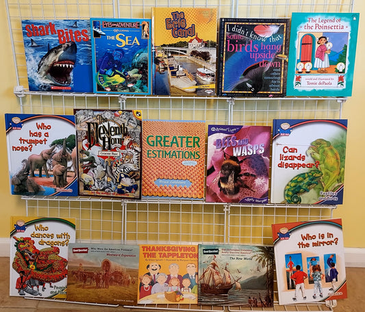 15 children's picture books for Grades 2-5 (5 new & 10 used, set #p32)