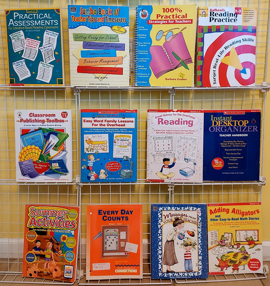 12 teaching manuals/curriculum idea books for K-2  (used, set p57)