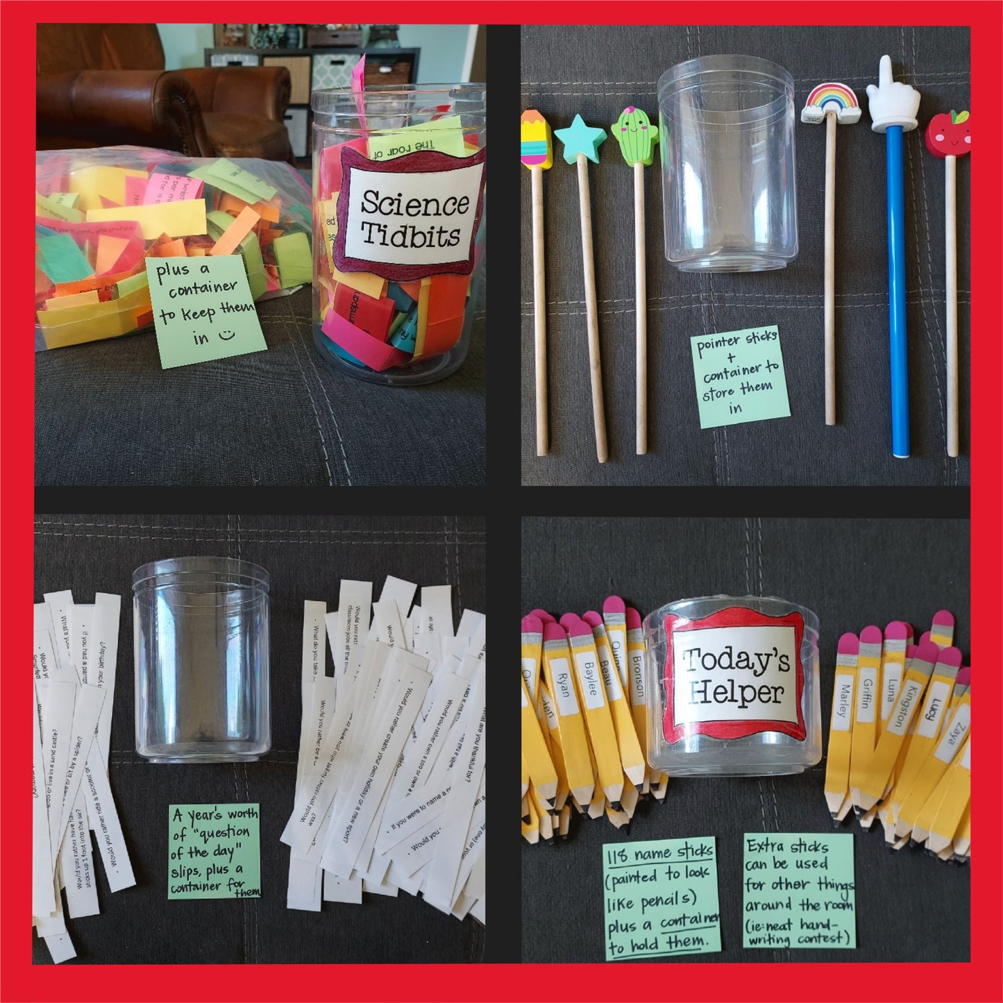 Classroom Items -- Perfect for K-2 classrooms