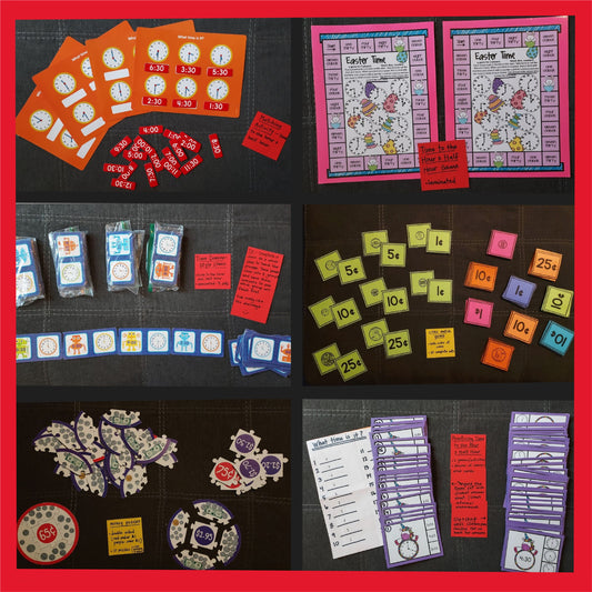 9 Ready-To-Go Games for Teaching Time and Money in Kindergarten & 1st Grade