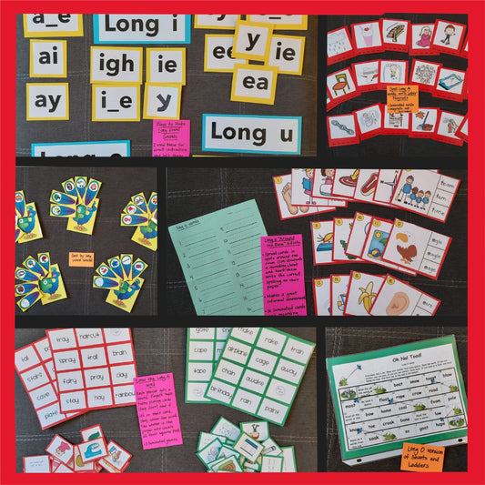 12 Ready-to-Go Games for Teaching Vowel Teams (set #t-33)